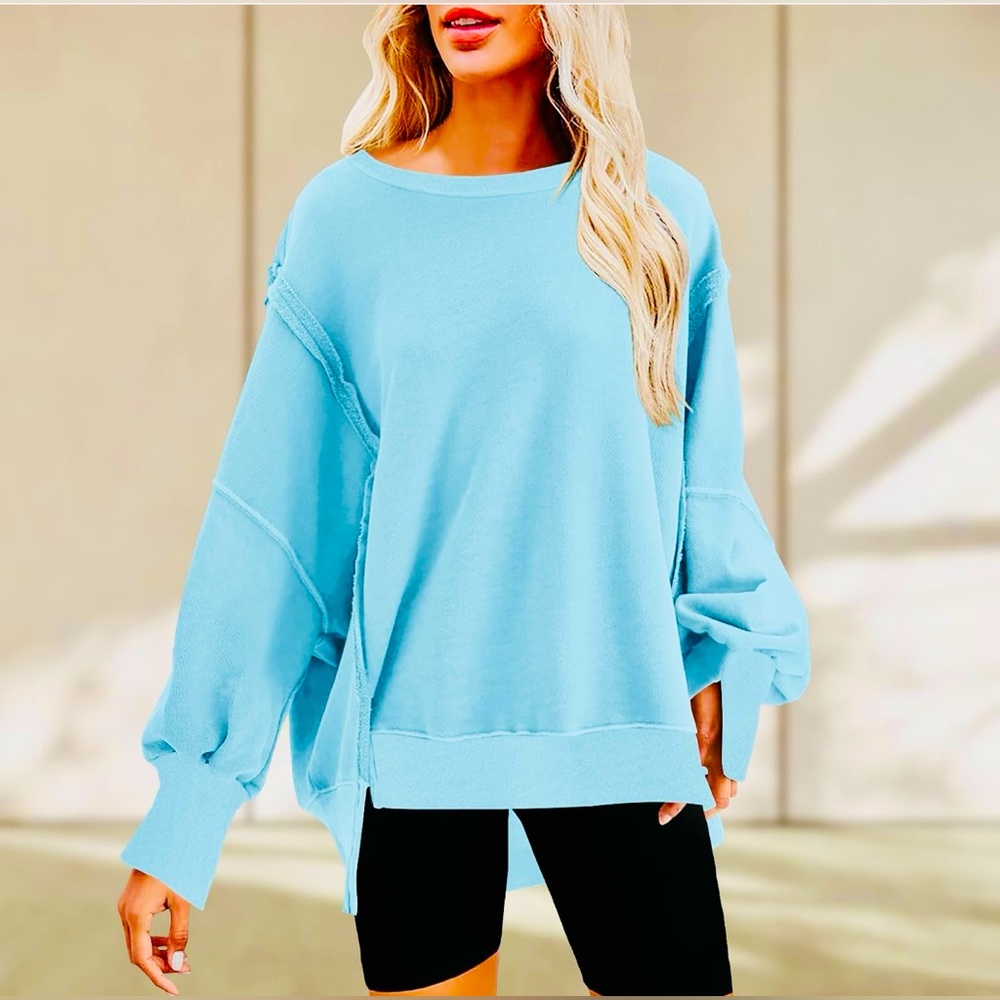 Smidow (Amazon) - Women’s Casual - Pullover Top - Size XL - #026 Light Blue